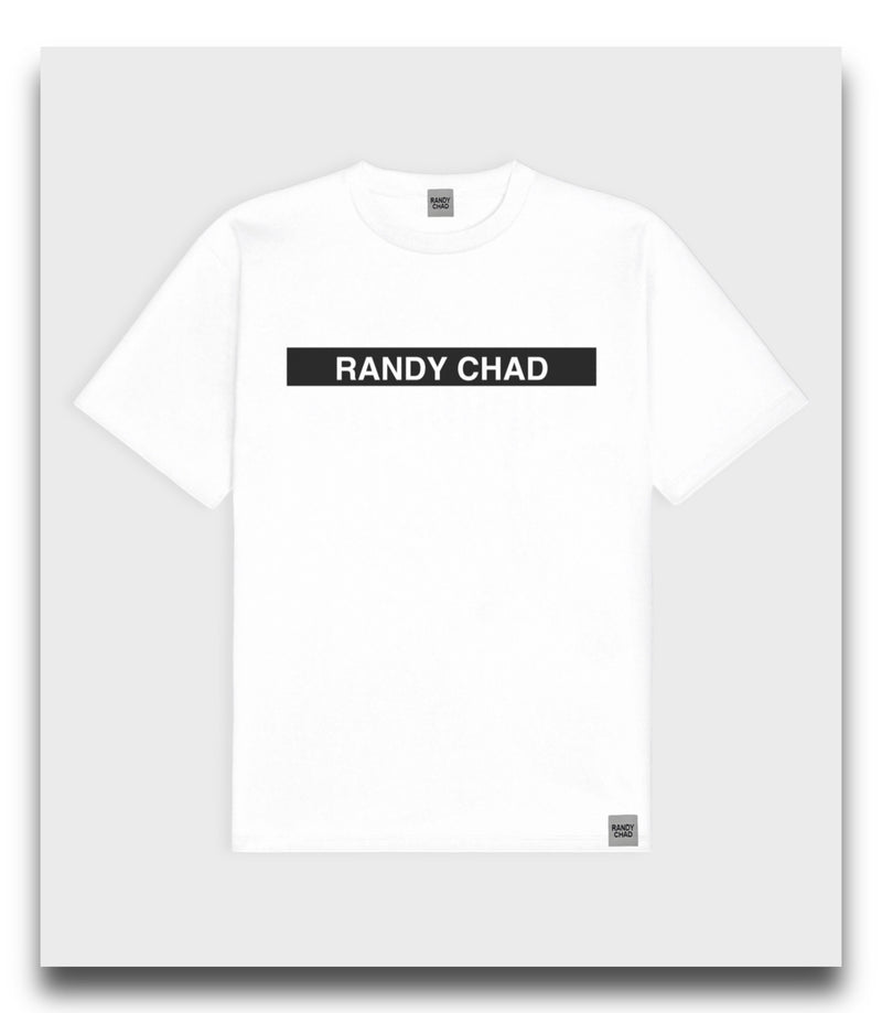 RANDY CHAD Strip logo T-Shirt